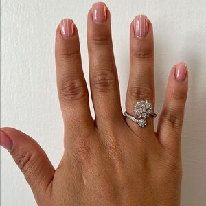 Swarovski Silver Solitaire Ring Timeless Elegance